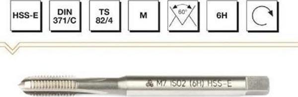 MTE HSSE DIN371/C  M10 DÜZ KANALLI Makine KILAVUZU - Image 1