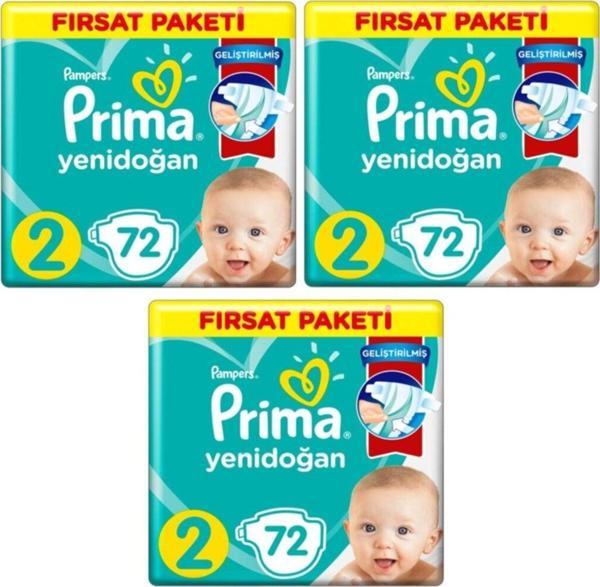 Prima Bebek Bezi 2 Beden 4-8 Kg 216 Adet - Image 1