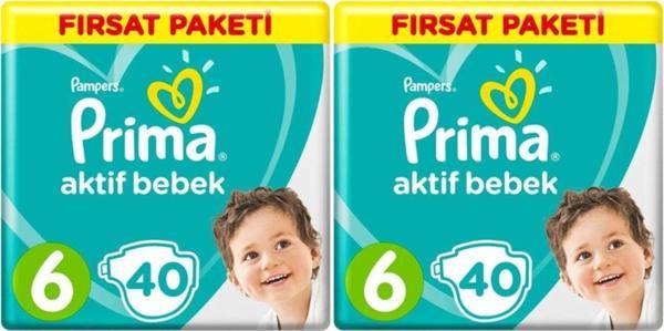 Prima Bebek Bezi 6 Beden-numara Xlarge 13-18 kg 40 Lı 2 Paket 80 Adet - Image 1