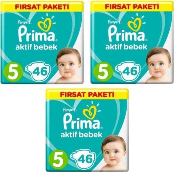 Prima Bebek Bezi Junior 5 Numara 138 Adet ( 46*3 ) - Image 1