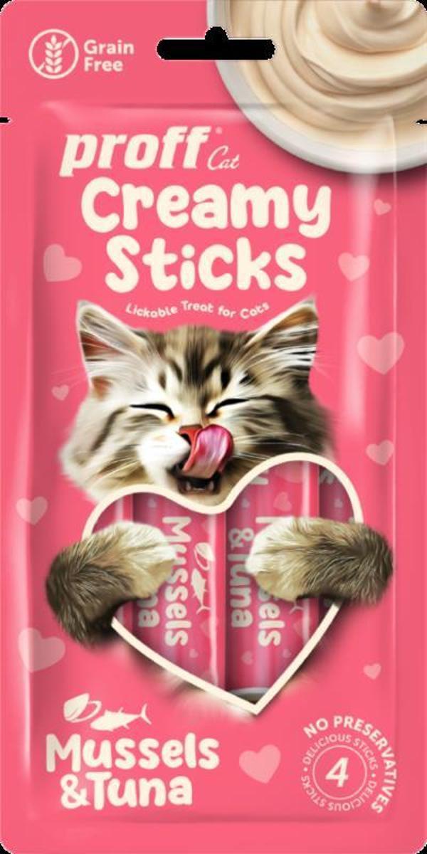 Proff Creamy Ton Balıklı ve Midyeli Kedi Ödülü 4'lü - Image 1