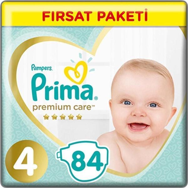 Prima Premium Care Bebek Bezi 4 Beden Maxi 84lü Süper Fırsat Paketi - Image 1