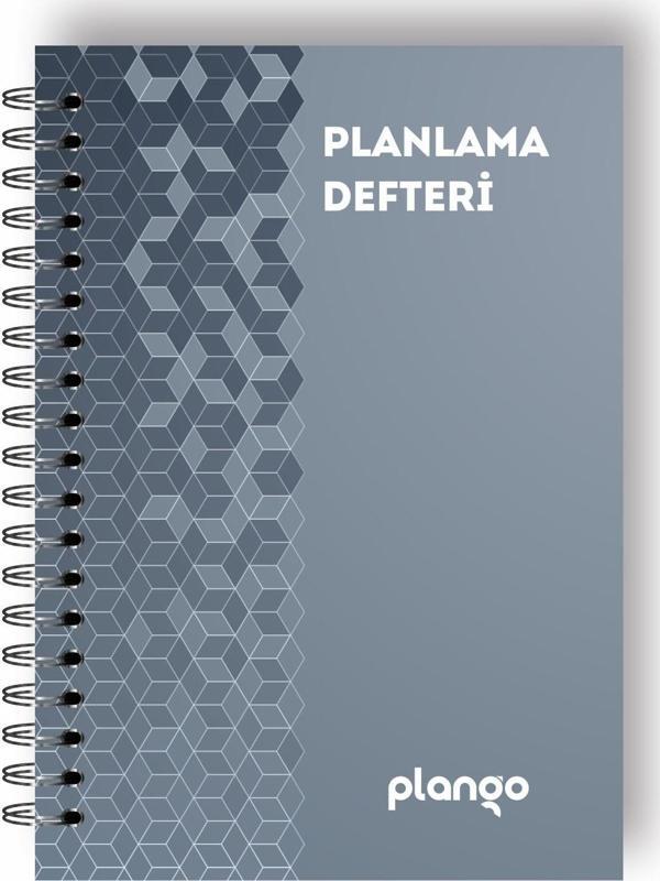 Gri Örgü Günlük Planlayıcı Defter - Daily Planner - Ders Çalışma Planlayıcı Defteri - Planlama Defte - Image 1