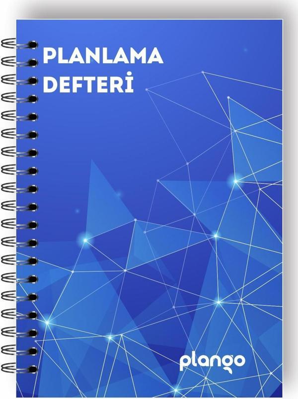 Mavi Işıklar Günlük Planlayıcı Defter - Daily Planner - Ders Çalışma Planlayıcı Defteri - Planlama D - Image 1