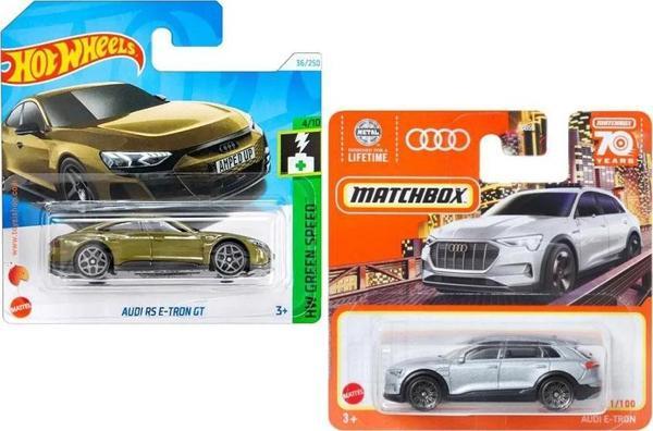Hot Wheels Matchbox - 2 Araç Audi Set - Audi RS e-tron Gt & Audi e-tron (1/64) - Image 1