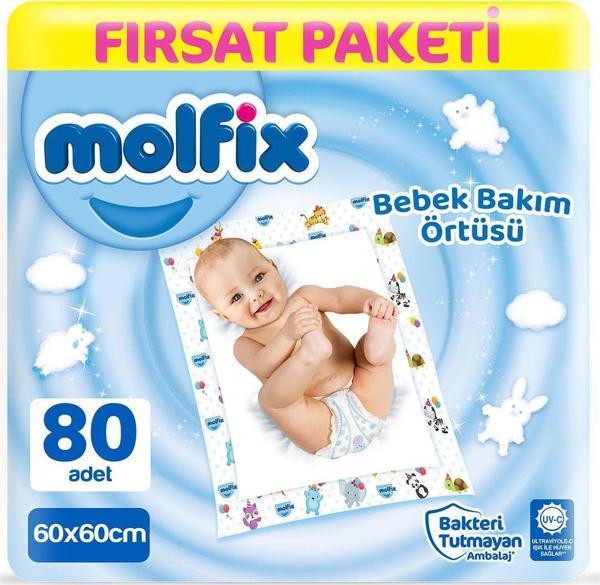 Molfix Bebek Bakım Örtüsü Fırsat Paketi 80 Adet - Image 1