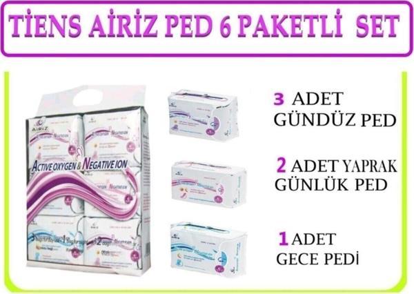 Airiz Hijyenik Ped 6 Lı Set 98 Adet - Image 1