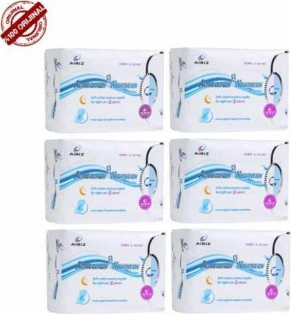 Tiens Airiz Hijyenik Kadın Pedi 8'li Gece 6 Paket - Image 1