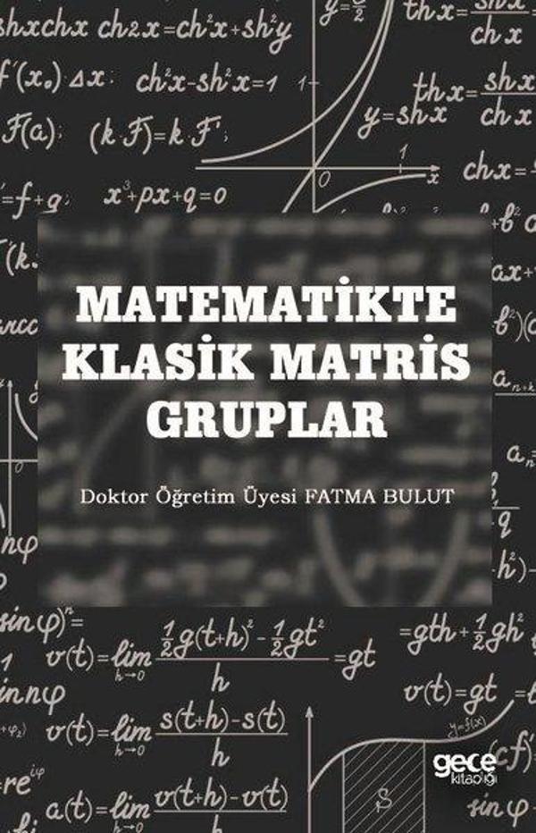 Matematikte Klasik Matris Gruplar - Gece Kitaplığı - Image 1