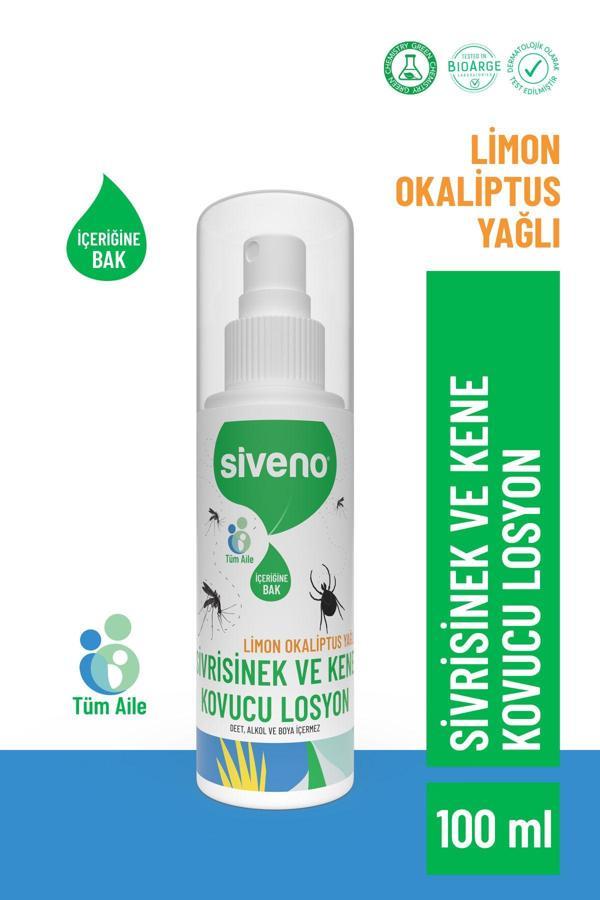 Siveno Sivrisinek ve Kene Kovucu Sprey Losyon Bitkisel Tüm Vücut İçin Aile Boy 100 ml - Image 1