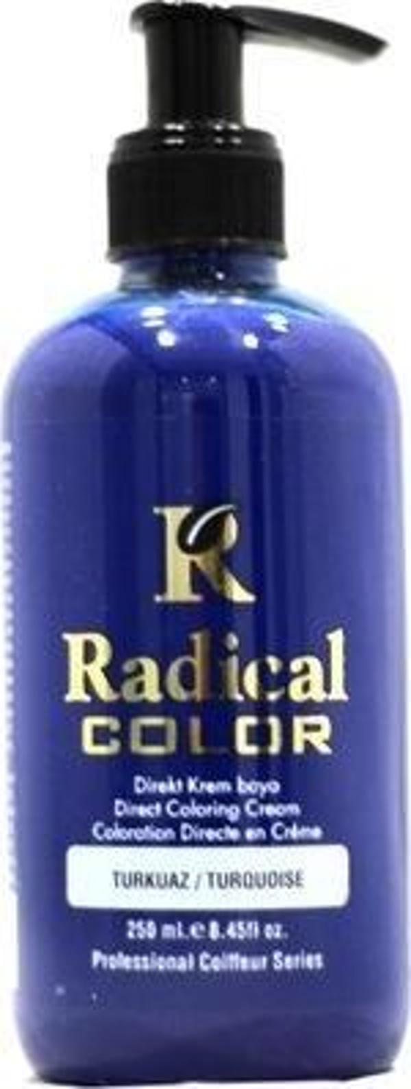Radical Color Su Bazlı Saç Boyası 250 ml Turkuaz - Image 1