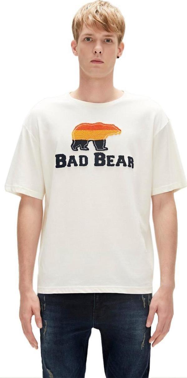 Bad Bear 23.01.07.027 Tripart T-Shirt Beyaz - Image 1