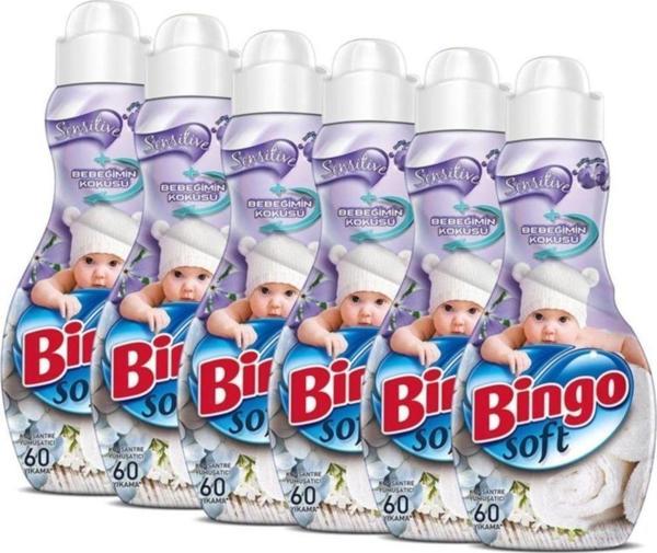 Bingo Soft Konsantre Yumuşatıcı Sensıtıve 6 Adet 1440 ml - Image 1