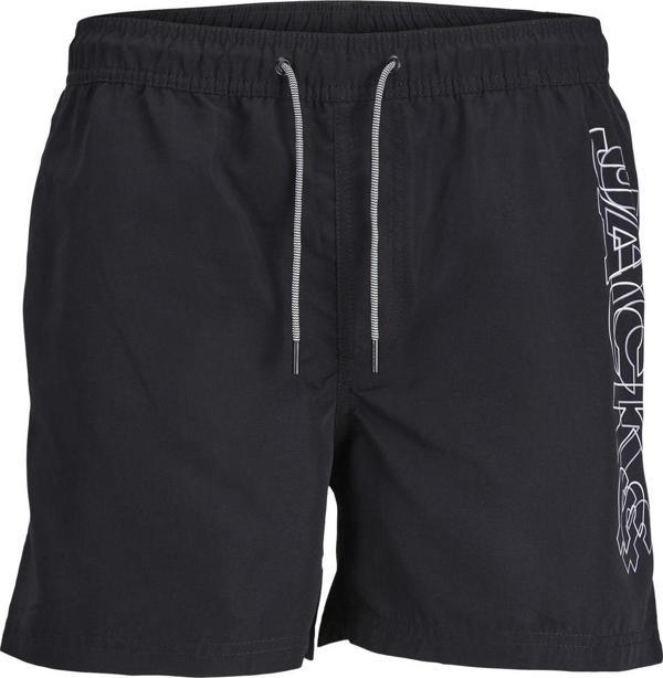 Jack&Jones 12253118 Jpstfiji Jjswim Double Logo Sn Ly Siyah - Image 1