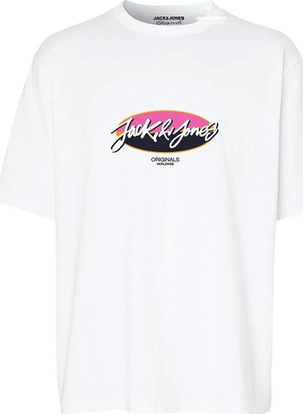 Jack&Jones 12255650 Jortampa Tee Ss Crew Neck 1 Fst Ln Beyaz - Image 1