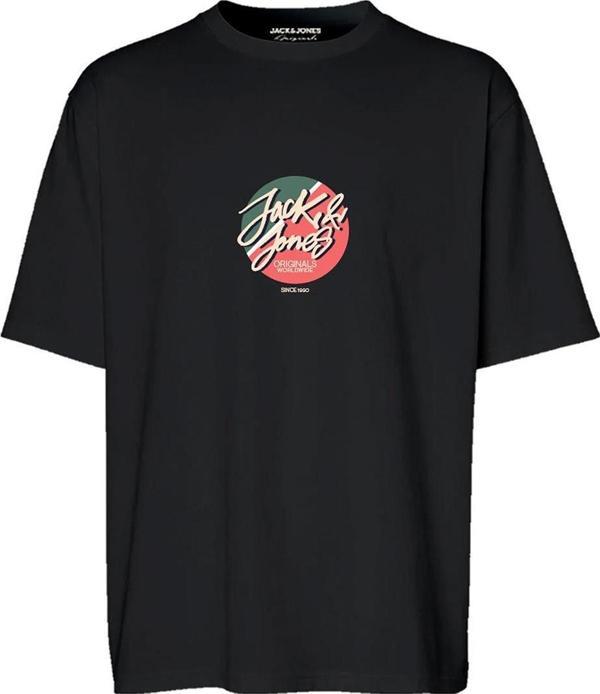 Jack&Jones 12255650 Jortampa Tee Ss Crew Neck 1 Fst Ln Siyah - Image 1