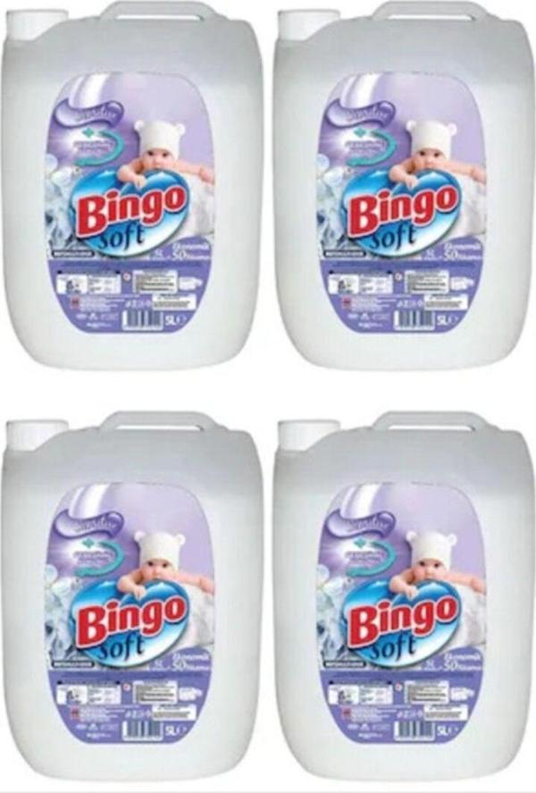 Bingo Soft Yumuşatıcı Sensitive 5 Lt X 4 Adet - Image 1