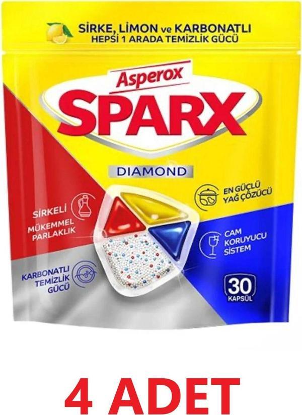 Asperox Sparx Bulaşık Makinesi Kapsül 120 Yıkama Yerli Üretim - Image 1