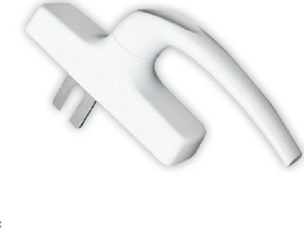 Aluminyum Eksenel Pencere Kolu Çatal Tek Dilli Beyaz - Image 1