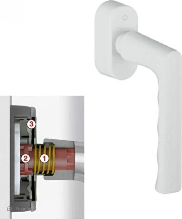 Secu Forte Pencere Kolu Beyaz - Image 1