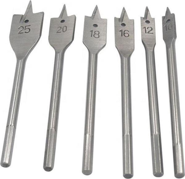 Fırat Hırdavat Ağaç Delici Kelebek Yaprak Matkap Uç Seti Ahşap 6 Parça - Image 1