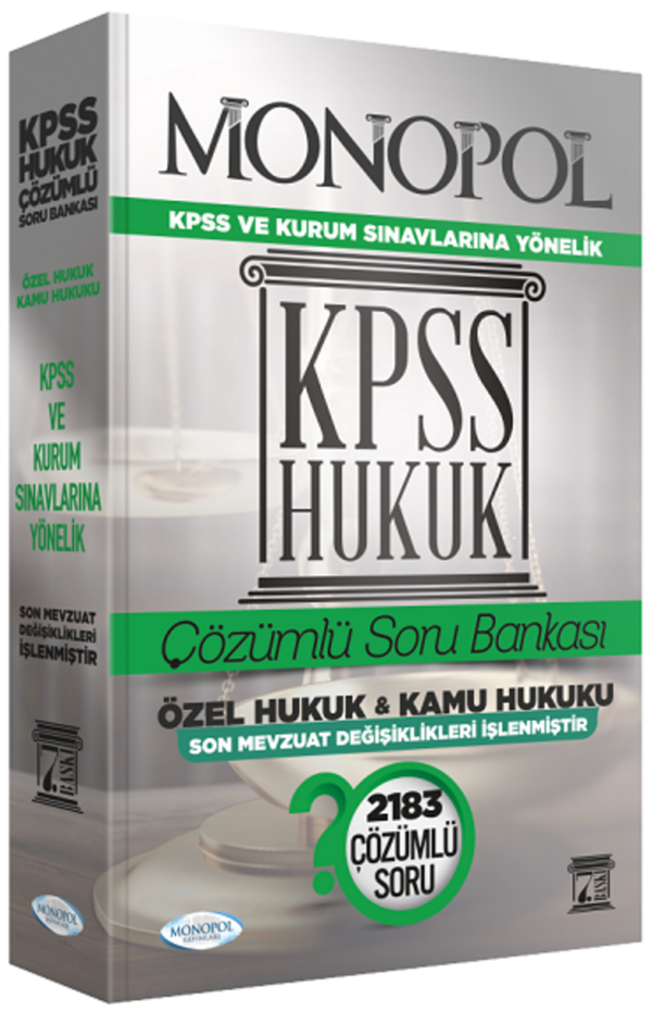 Monopol Yayınları 2024 KPSS Hukuk Çözümlü Soru Bankası 7. Baskı Monopol Yayınları - Monopol Yayınları - Image 1