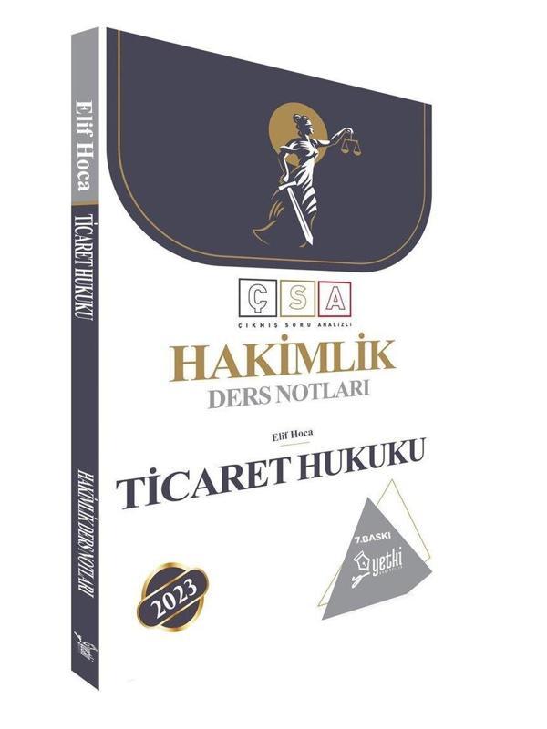Yetki Yayıncılık 2024 Çsa Ticaret Hukuku Hakimlik Ders Notları - Yetki Yayıncılık - Image 1