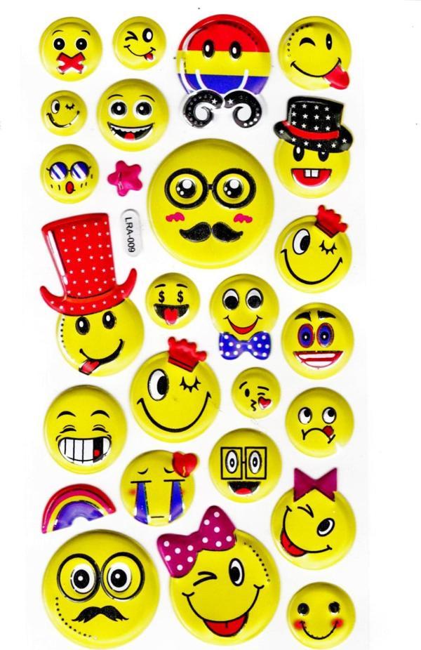 Sticker Kabartmalı Stiker Defter, Planlayıcı Etiket (limlra-009)-17x9cm- Komik Emojiler - Image 1