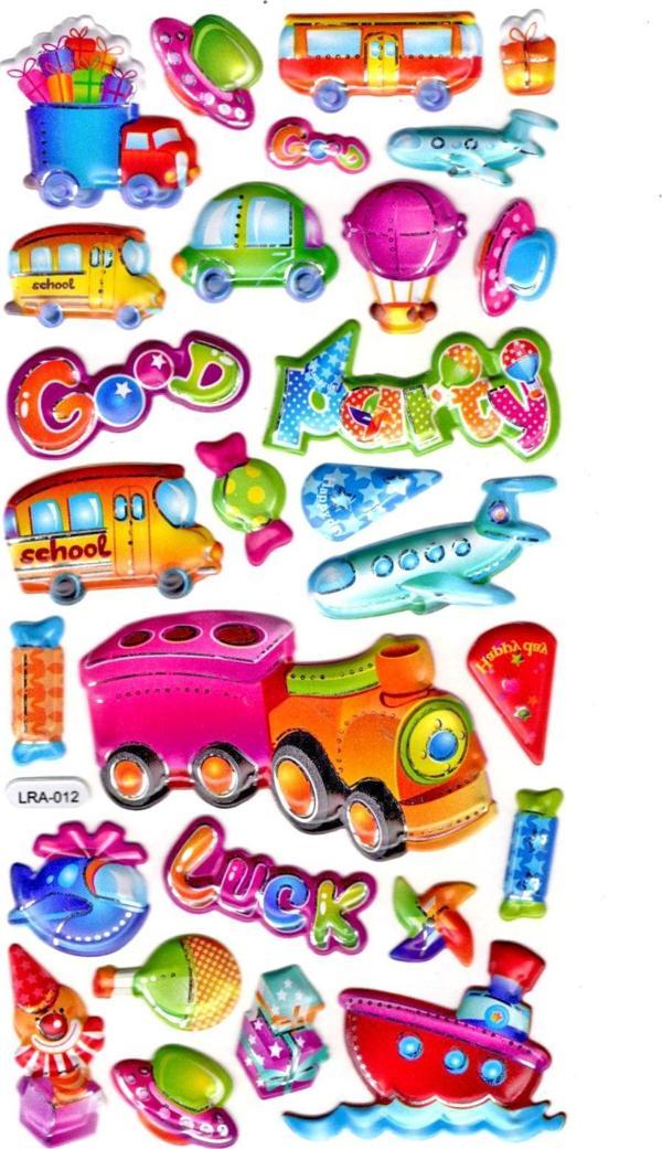 Sticker Kabartmalı Stiker Defter, Planlayıcı Etiket (limlra-012)-17x9cm- Taşıt Partisi - Image 1