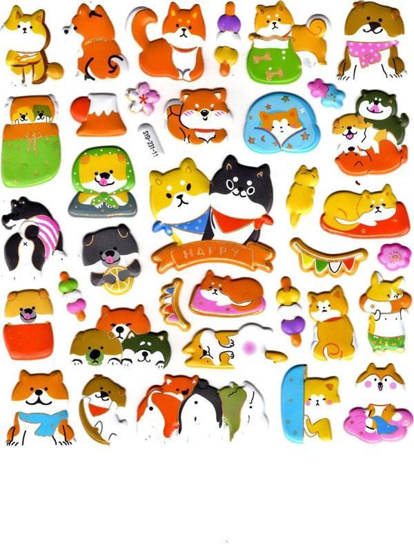 Sticker Kabartmalı Stiker Defter, Planlayıcı Etiket (Syd231-11)-20x18cm- Sevimli Kediler - Image 1