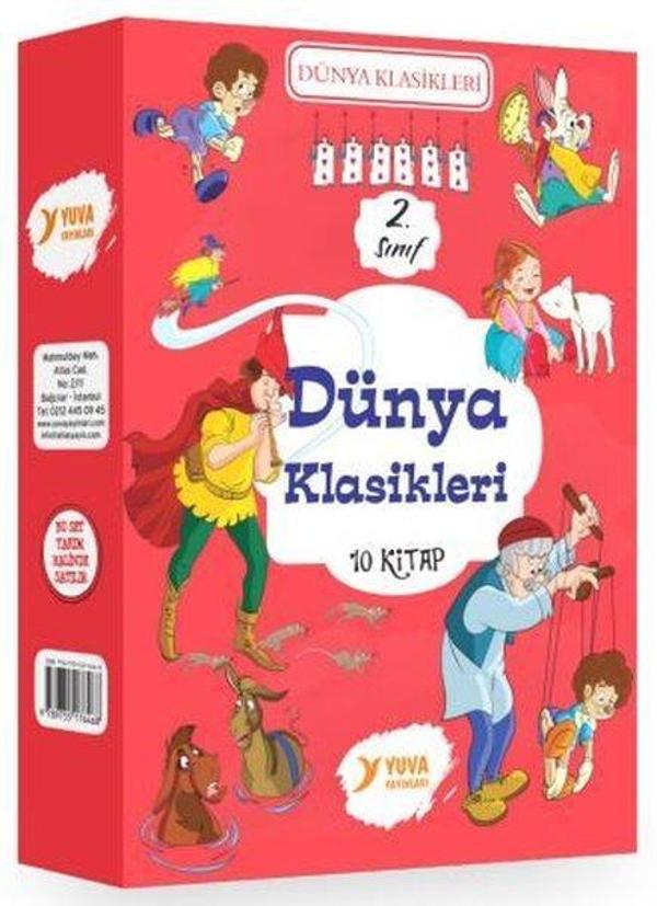 2. Sınıf Dünya Klasikleri Seti - 10 Kitap Takım - Yuva - Image 1