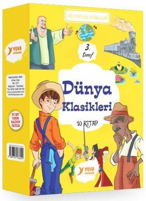 3. Sınıf Dünya Klasikleri Seti - 10 Kitap Takım - Yuva - Image 1