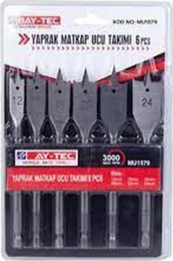 BAYTEC YAPRAK MATKAP UCU SETİ  6 PARÇA (12-16-18-20-22-24) - Image 1