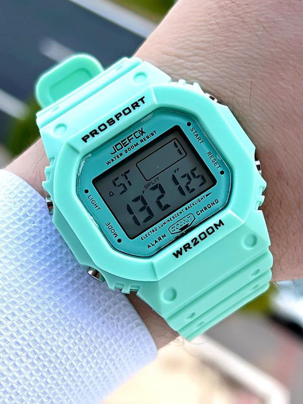 Joefox G-SHOCK Kasa Sarı Digital 5 Atm Suya Dayanıklı 2 Yıl Garantili Spor Kol Saati J-GS15 - Image 1