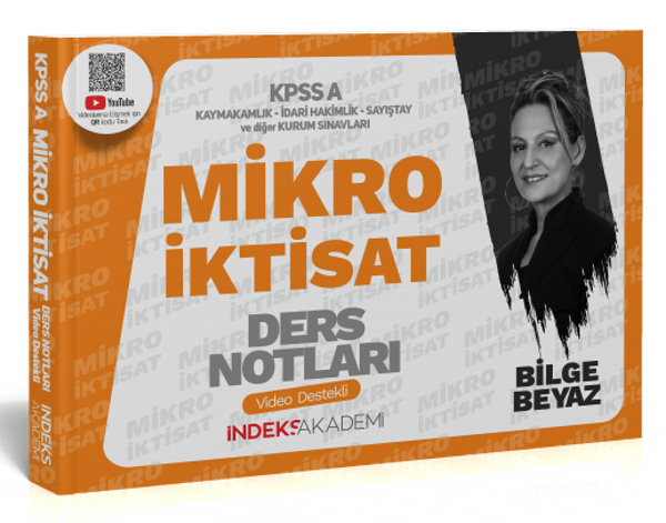 2024 KPSS A Grubu Mikro İktisat Video Ders Notları - Bilge Beyaz İndeks Akademi Yayıncılık - İndeks Akademi Yayıncılık - Image 1