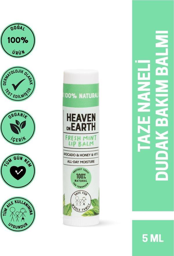 %100 Doğal Ve Organik Içerikli Fresh Mint Lip Balm Nemlendirici Besleyici Naneli Dudak Bakım Balmı - Image 1