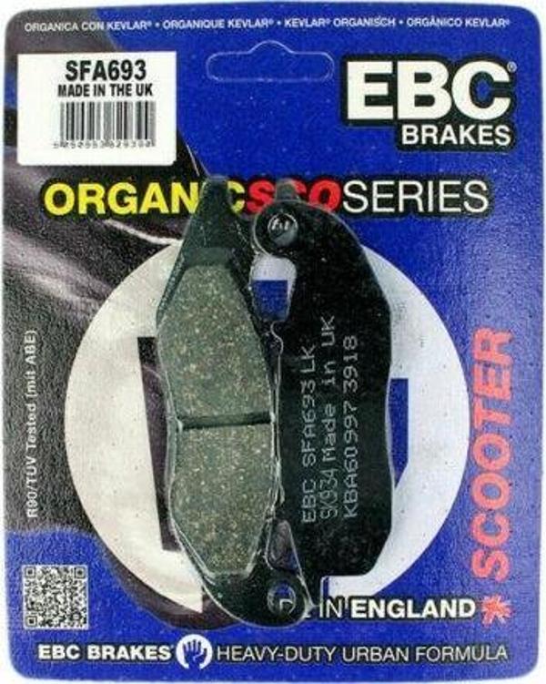 Ebc Sfa693 2016-2021 Piaggio Medley 150 Uyumlu Ön Fren Balatası Organik Balata - Image 1