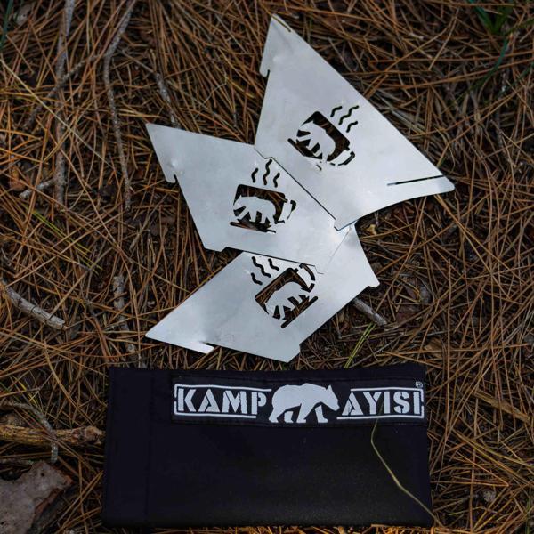 Kamp Ayısı® Barista Dripper™ Filtre Kahve Damıtıcı: Katlanır Paslanmaz Metal Kahve Demleme Aparatı - Image 1