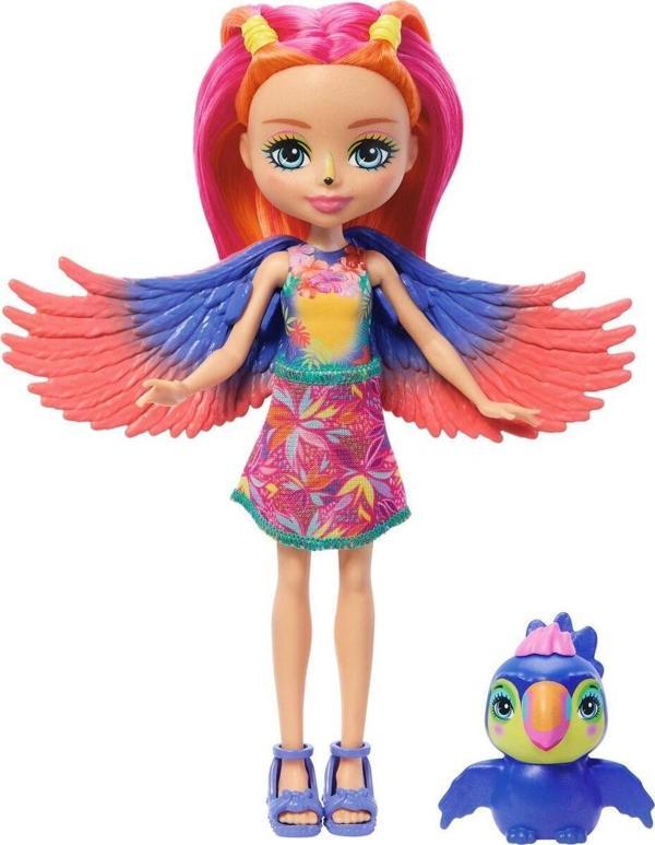Enchantimals Popüler Karakter Bebekler Trippi Toucan FNH22-HRX83 - Image 1