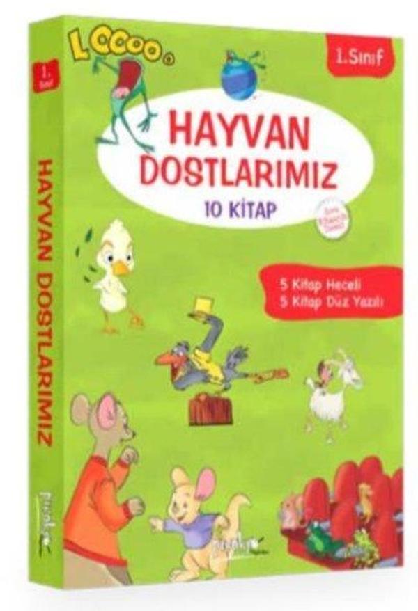 1. Sınıf Hayvan Dostlarımız Seti 10 Kitap Takım - Pinokyo - Image 1