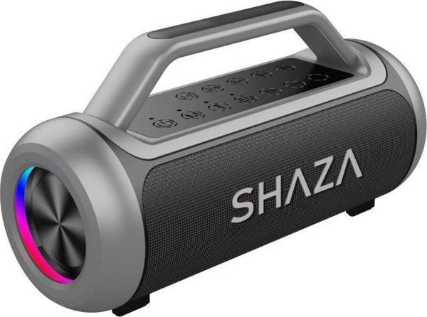 Shaza 80W Kablosuz Çift Mikrofon Dahili DSP RGB Ledli Bluetooth Hoparlör SS4503/GR - Image 1