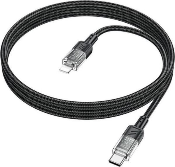 Hoco Süper Hızlı 27W 1.2 Metre Type C To İphone Lightning Şarj Kablosu, Akım ve Voltaj Korumalı - Image 1