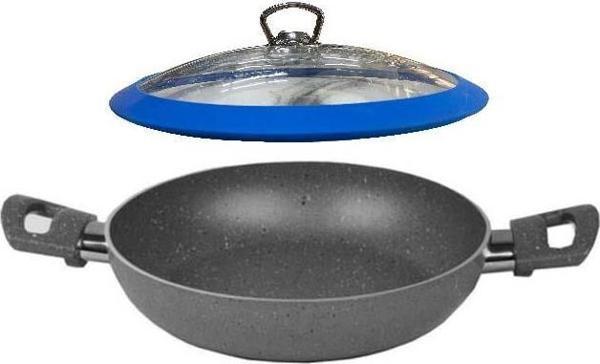 Mehtap Granit Sahan 20 CM Mavi Silikon Kapaklı - Image 1