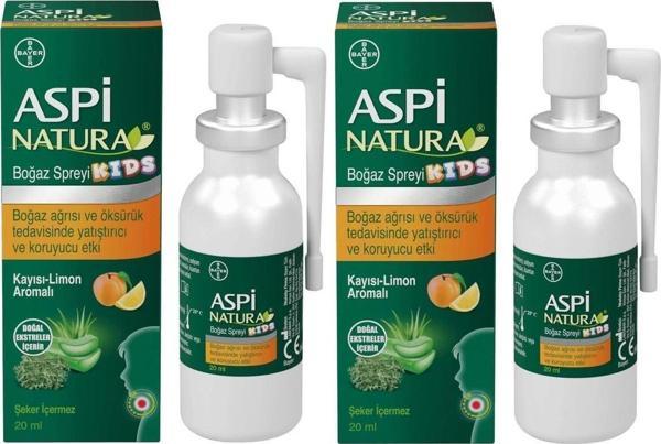 Aspinatura Kids Kayısı & Limon Boğaz Spreyi 20 Ml 2 Adet - Image 1
