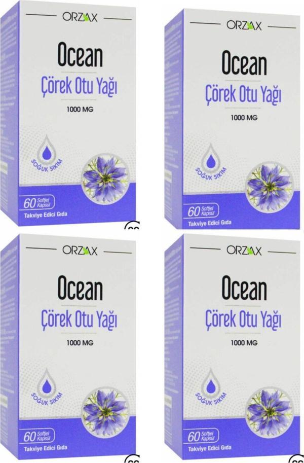 Ocean Çörek Otu Yağı 1000 Mg 60 Kapsül 4 Adet - Image 1