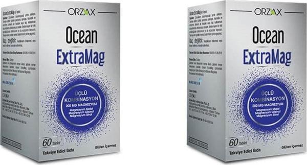 Ocean Extramag 200 Mg Magnezyum 60 Tablet 2'Li Paket - Image 1