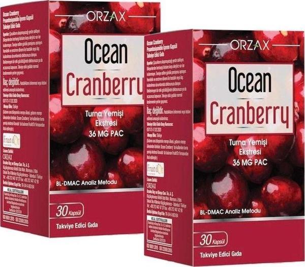 Ocean Orzax Orzax Ocean Cranberry Turna Yemişi Ekstresi 36 Mg Pac 30 Kapsül 2 Adet - Image 1