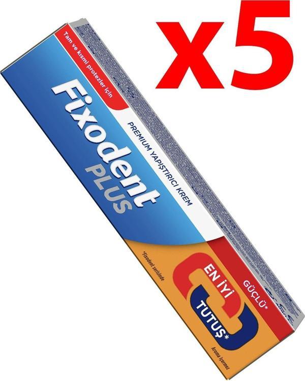 Fixodent Plus Güçlü Tutuş Protez Yapıştırıcı 40 Gr - 5 Adet - Image 1