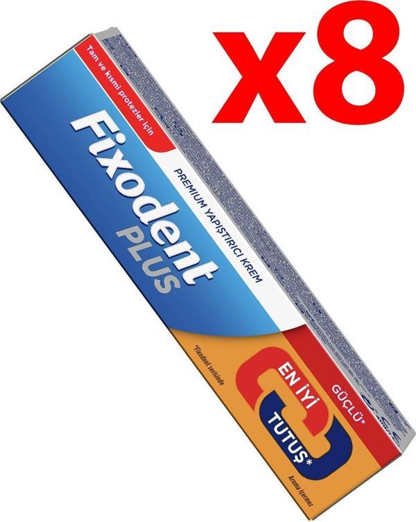 Fixodent Plus Güçlü Tutuş Protez Yapıştırıcı 40 Gr - 8 Adet - Image 1
