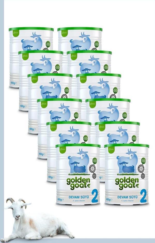 Golden Goat Keçi Devam Sütü 2 Numara 400 Gr 12'Li Paket - Image 1